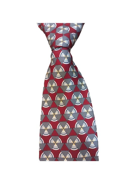 Robert Talbott Other - Robert Talbott Hand Sewn Mens Silk Tie Red, Gray&Gold 59 " X 3.75"